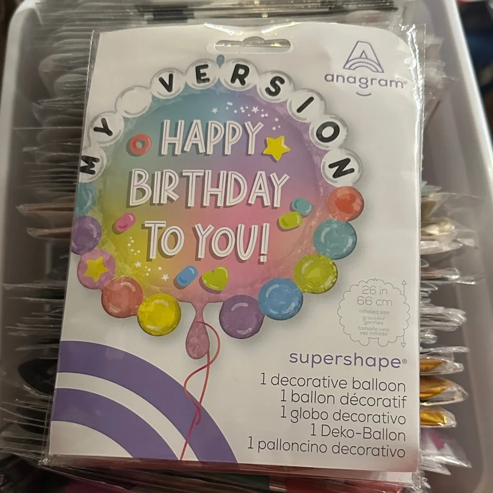 Multicolor Happy Birthday Balloon